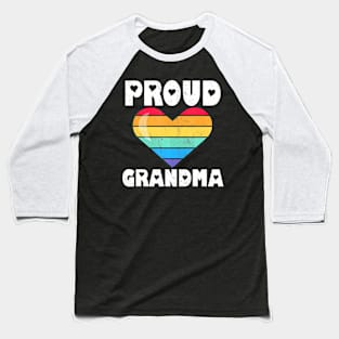 LGBTQ Proud Grandma Gay Pride LGBT  Mother's Day Baseball T-Shirt